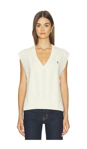 Wool Cashmere Sleeveless Pullover in Cream. - size L (also in M, S, XL, XS) - Polo Ralph Lauren - Modalova