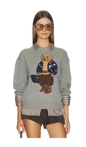 Wool Bear Long Sleeve Crew Neck Sweater in Grey. - size M (also in L, XL) - Polo Ralph Lauren - Modalova