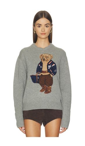 Wool Bear Long Sleeve Crew Neck Sweater in Grey. - size M (also in L, XL) - Polo Ralph Lauren - Modalova