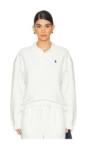 Polo-collar Fleece Pullover in White. - size L (also in M, S, XL, XS, XXS) - Polo Ralph Lauren - Modalova