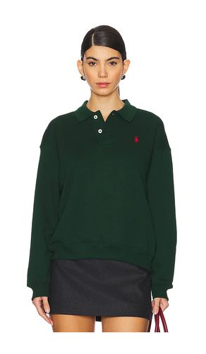 Polo-collar Fleece Pullover in Green. - size L (also in M, S, XS, XXS) - Polo Ralph Lauren - Modalova