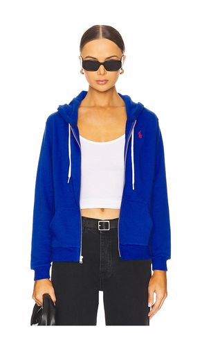 Cotton Fleece Full-zip Hoodie in Royal. - size L (also in M, S) - Polo Ralph Lauren - Modalova