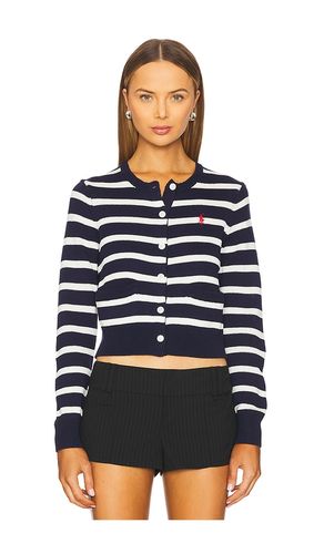 Striped Cotton Crewneck Cardigan in . - size L (also in M) - Polo Ralph Lauren - Modalova