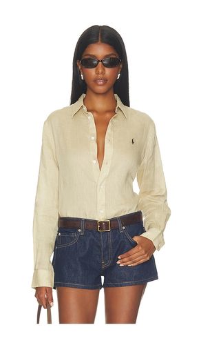 Linen Button Front Shirt in . Taglia M. Also in L, XL - Polo Ralph Lauren - Modalova