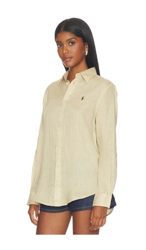 Linen Button Front Shirt in . Taglia M. Also in L, XL - Polo Ralph Lauren - Modalova