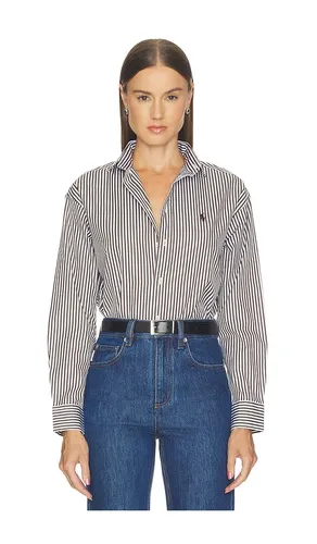 Cotton Long Sleeve Blouse in Brown. - size M (also in XL) - Polo Ralph Lauren - Modalova
