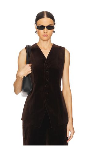 Velvet Vest in Chocolate. - size 10 (also in 0, 12, 2, 4) - Polo Ralph Lauren - Modalova