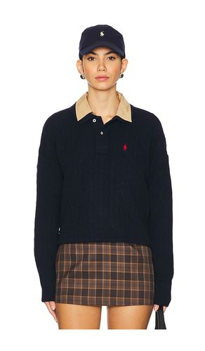 Cable Wool-cashmere Polo Shirt in Navy. - size L (also in M, S, XL, XS, XXS) - Polo Ralph Lauren - Modalova