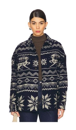 Cotton Jacquard Overshirt in Navy. - size L (also in M, XS) - Polo Ralph Lauren - Modalova