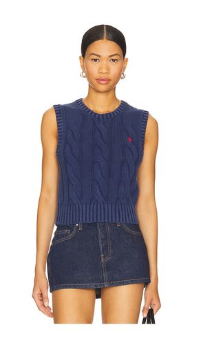 Cotton Sleveless Crew Vest in Navy. - size S (also in XXS) - Polo Ralph Lauren - Modalova