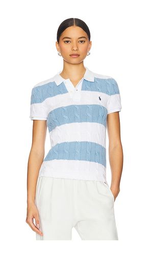 Short Sleeve Polo Tee in Blue,Ivory. - size L (also in M, S, XS) - Polo Ralph Lauren - Modalova