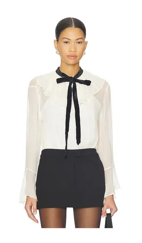 Crinkle Long Sleeve Top in . Size 4. Also in 8 - Polo Ralph Lauren - Modalova