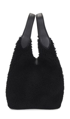 Shearling & Pebble Leather Tote Medium in - Polo Ralph Lauren - Modalova