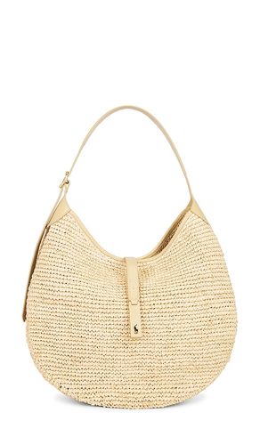Raffia Leather Medium Shoulder Bag in Neutral - Polo Ralph Lauren - Modalova