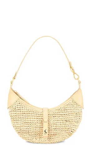 Raffia Leather Mini Shoulder Bag in - Polo Ralph Lauren - Modalova
