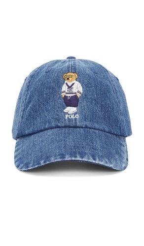 Denim Classic Novelty Bear Sport Cap in - Polo Ralph Lauren - Modalova