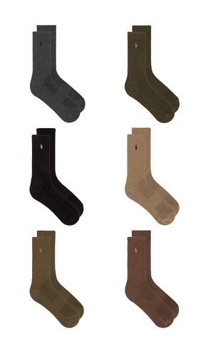 Performance Cotton Crew Socks 6-Pack in - Polo Ralph Lauren - Modalova