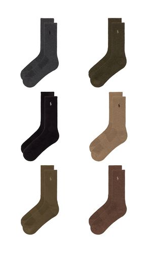 Performance Cotton Crew Socks 6-Pack in - Polo Ralph Lauren - Modalova