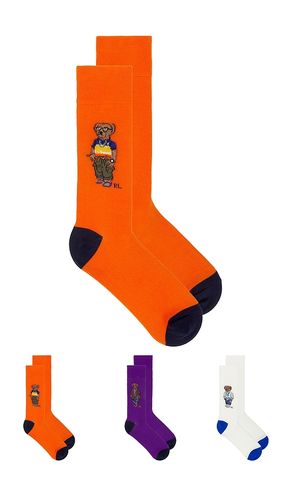 Seasonal Bear Socks 3-Pack Gift Box in Multi - Polo Ralph Lauren - Modalova