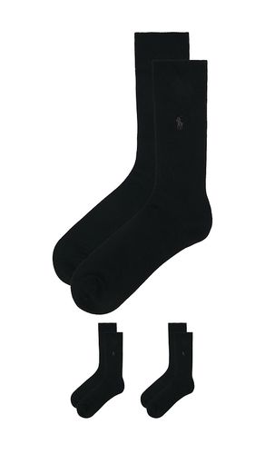 Soft Touch Flat Knit Dress Socks 3-Pack in - Polo Ralph Lauren - Modalova