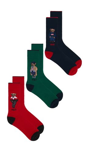 Seasonal Bears Slack Socks 3-Pack Giftbox in - Polo Ralph Lauren - Modalova