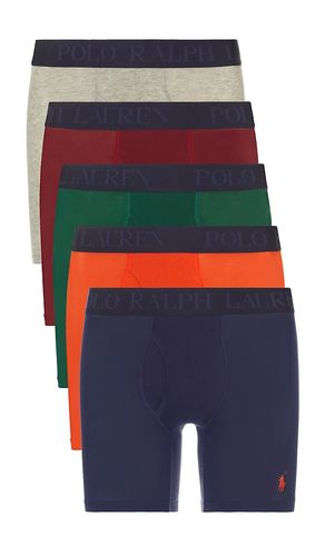 D Flex Cooling Cotton Modal Boxer Brief 5 Pack in Multi. - size L (also in M, S, XL/1X) - Polo Ralph Lauren - Modalova
