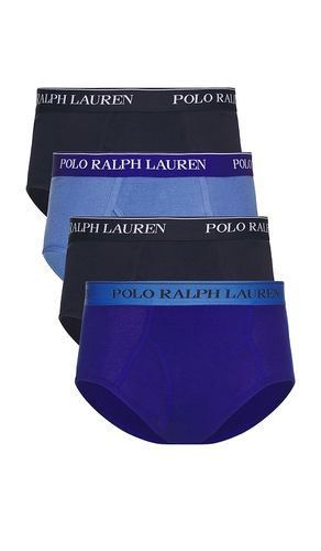 Mid Rise Brief 4 Pack in Blue. - size S (also in L, XL/1X, XXL/2X) - Polo Ralph Lauren - Modalova