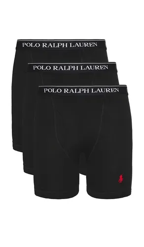 Classic Fit Cotton 3 Pack Boxer Brief in Black. - size L (also in M, S) - Polo Ralph Lauren - Modalova