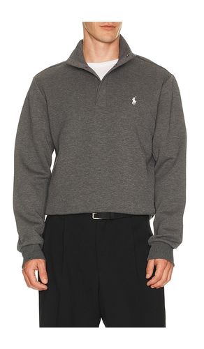 Long Sleeve Double Knit Tech Snap Mocknock Pullover in . Taglia M. Also in XL/1X - Polo Ralph Lauren - Modalova