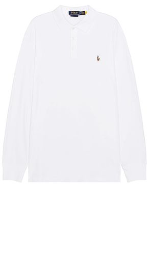 Pima long sleeve polo en color talla L en - White. Talla L (también en M, S, XL/1X) - Polo Ralph Lauren - Modalova