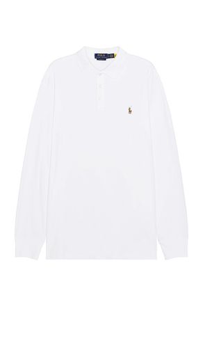 Pima long sleeve polo en color talla M en - White. Talla M (también en S, XL/1X) - Polo Ralph Lauren - Modalova