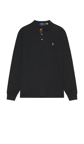 Camisa polo de manga larga classic en color negro talla L en - Black. Talla L (también en M, S, XL/1X) - Polo Ralph Lauren - Modalova