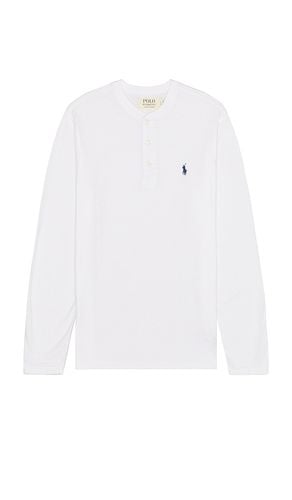 Long sleeve henley en color talla M en - White. Talla M (también en S, XL) - Polo Ralph Lauren - Modalova