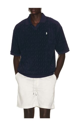 Short Sleeve Cable Terry Johnny Collar Polo in . Size M. Also in S - Polo Ralph Lauren - Modalova