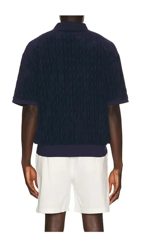 Short Sleeve Cable Terry Johnny Collar Polo in . Size L. Also in M, S - Polo Ralph Lauren - Modalova
