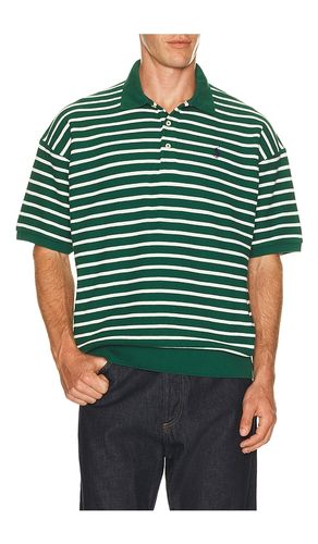 Jacquard Textured Striped Polo in Green. - size S (also in M, L, XL/1X) - Polo Ralph Lauren - Modalova