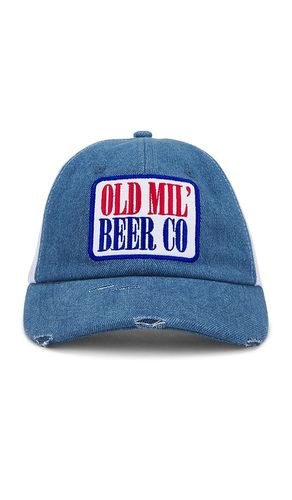 Old mil' beer co hat in blue & white in color blue size all - Philcos - Modalova