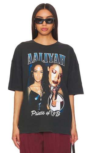 Aaliyah Princess Of R&B Oversized Tee in Black. - size M (also in S) - Philcos - Modalova