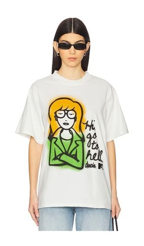 Daria, Hi Go To Hell Boxy Tee in Cream. - size L (also in M, S, XL/1X) - Philcos - Modalova