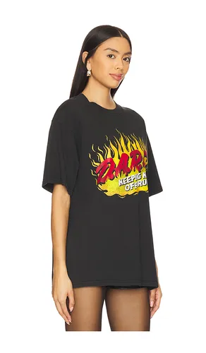 D.A.R.E. Fire Boxy Tee in Black. - size S (also in L) - Philcos - Modalova