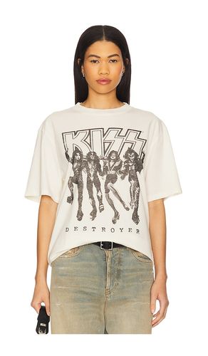 KISS Destroyer Boxy Tee in Cream. - size L (also in M, S, XL/1X) - Philcos - Modalova