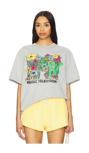MTV Floral Boxy Tee in Grey. - size L (also in M, XL/1X) - Philcos - Modalova