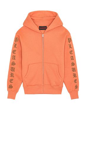 OE Zip Up Hoodie in Orange. - size L (also in M) - Pleasures - Modalova