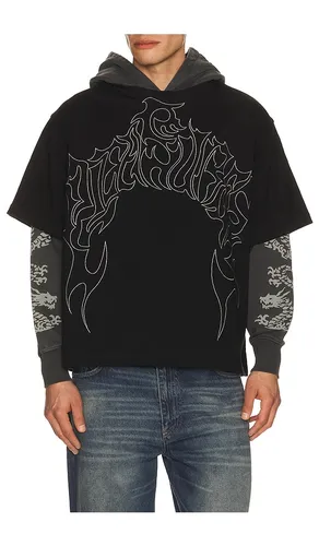 Dragon Layered Hoodie in Black. - size S (also in XL/1X) - Pleasures - Modalova