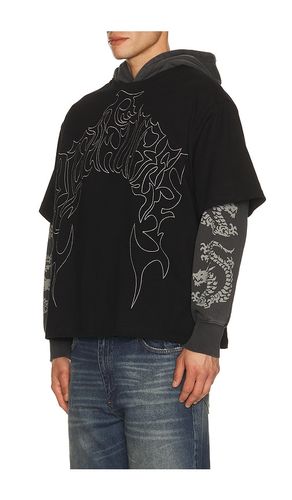 Dragon Layered Hoodie in Black. - size S (also in XL/1X) - Pleasures - Modalova