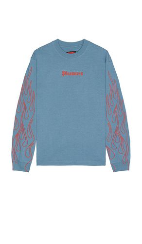 Fiery Heavyweight Long Sleeve Tee in Blue. - size L (also in M, S, XL/1X) - Pleasures - Modalova