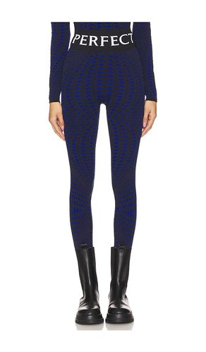 Perfect Jacquard Legging in Navy. - size L (also in M) - Perfect Moment - Modalova