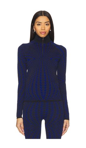 Perfect Jacquard Top in Navy. - size L (also in M, S) - Perfect Moment - Modalova