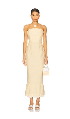 Essie Strapless Dress in Yellow. - size S (also in L) - Posse - Modalova