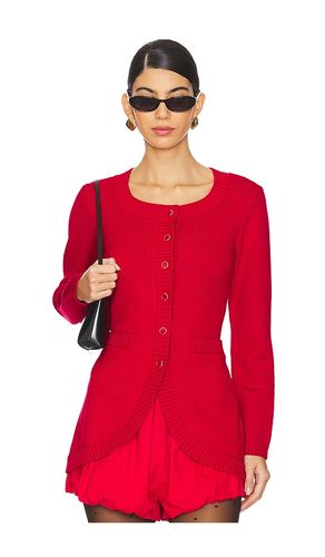 Sabrina Long Sleeve Cardigan in Red. - size L (also in M) - Posse - Modalova